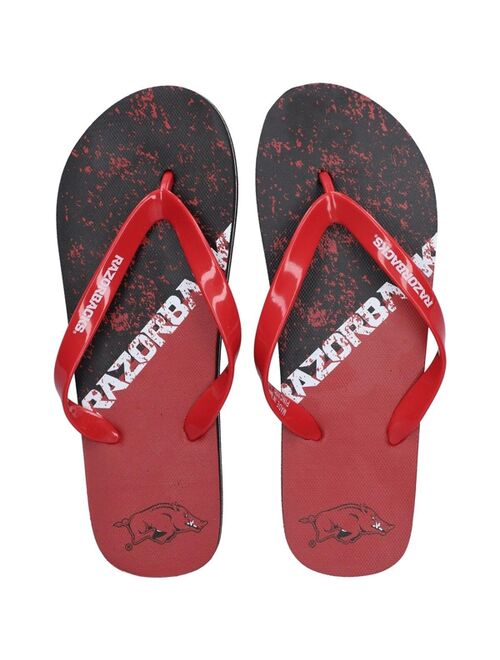 FOCO Men's and Women's Arkansas Razorbacks Big Logo Flip-Flops