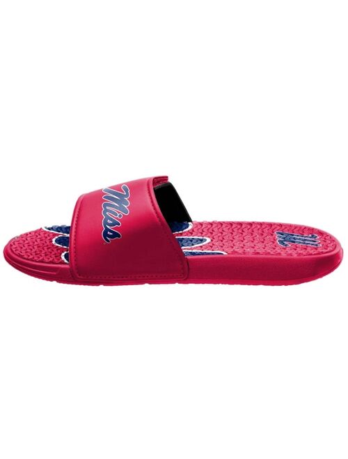 Men's FOCO Ole Miss Rebels Wordmark Gel Slide Sandals