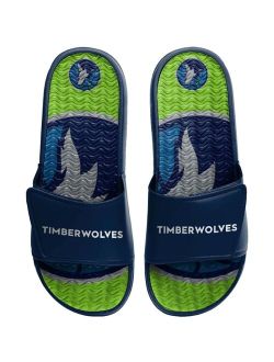 Men's FOCO Minnesota Timberwolves Wordmark Gel Slide Sandals