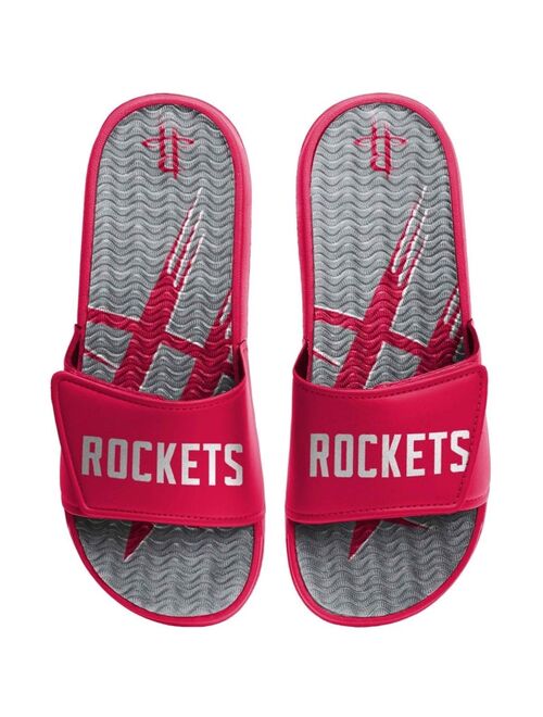 Men's FOCO Houston Rockets Wordmark Gel Slide Sandals