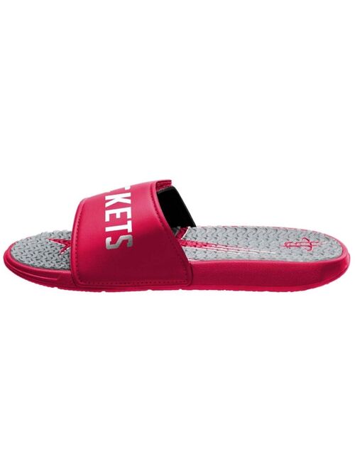 Men's FOCO Houston Rockets Wordmark Gel Slide Sandals