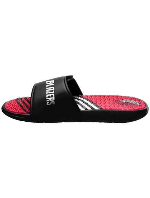 FOCO Men's Red Portland Trail Blazers Wordmark Gel Slide Sandals