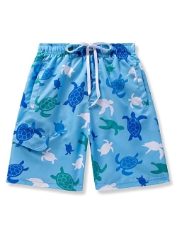 Sloosh Boys Swim Trunks, Quick Dry Drawstring UPF 50+ Kids Swim Shorts, Toddler Beach Shorts, Boardshort, Boy Swimwear