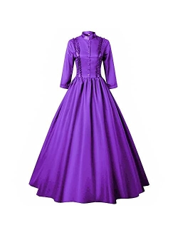 Re-Lady Gothic Victorian Dresses for Women Civil War Costumes Queen Ball Gown Masquerade Dress