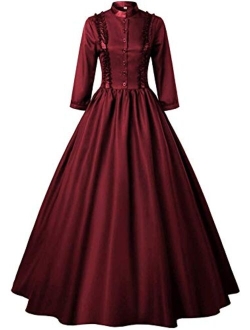 Re-Lady Gothic Victorian Dresses for Women Civil War Costumes Queen Ball Gown Masquerade Dress