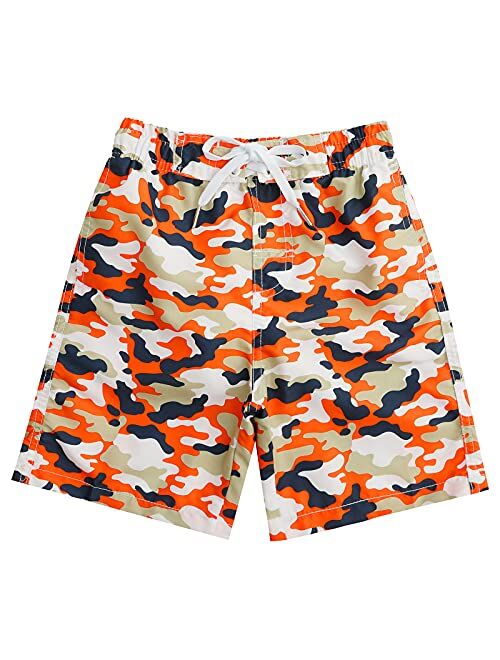 Kute 'n' Koo Boys Swim Trunks, Quick Dry Boys Boardshorts, Boys Bathing Suit Sizes from 2T to 18/20