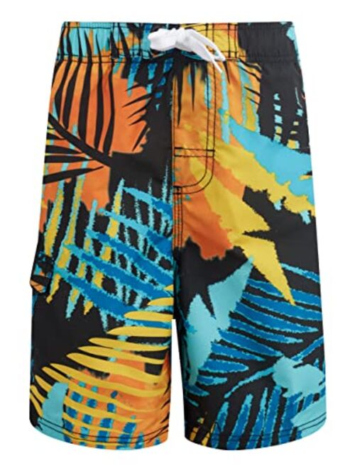 Kanu Surf Boys' Reflection Quick Dry UPF 50+ Beach Swim Trunk