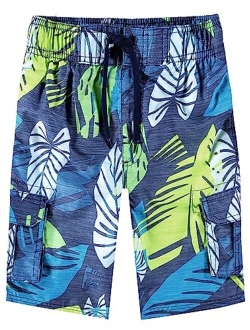 Boys' Line Up Quick Dry UPF 50  Beach Swim Trunk