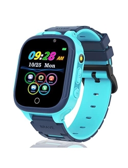 HAPPINNO Kids Video Player & Recorder, Smart Watch for Girls Boys with Music MP3 Player 7 Games Camera,Stopwatch,Timer, Age 3-10 Years,Birthday,Fesitival Gift