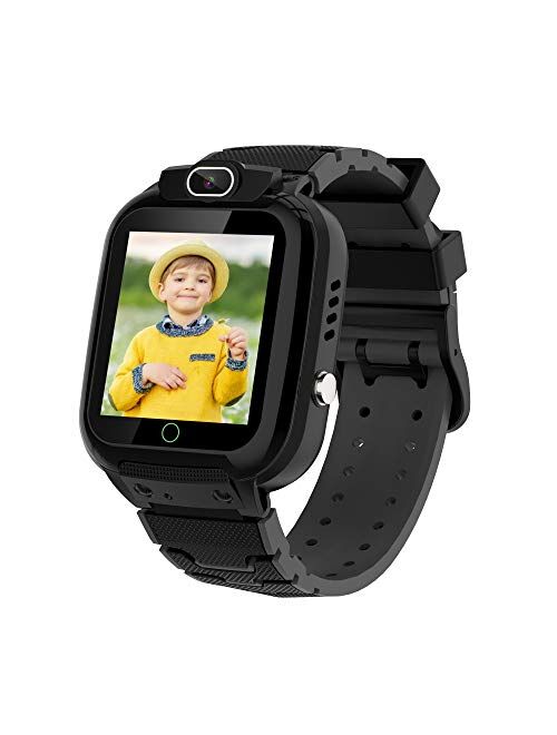 HAPPINNO Kids Video Player & Recorder, Smart Watch for Girls Boys with Music MP3 Player 7 Games Camera,Stopwatch,Timer, Age 3-10 Years,Birthday,Fesitival Gift