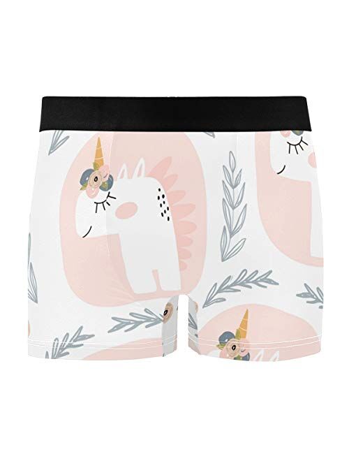 Formrs Unicorns Men's Underwear Men Boxer Briefs Comfort Soft Boxer Briefs