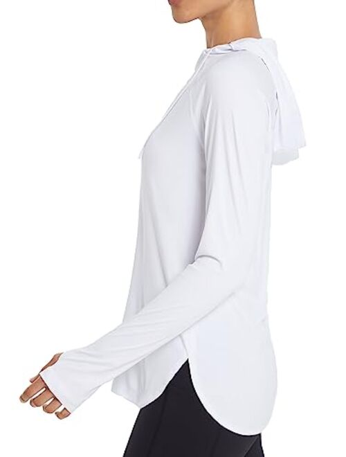 BALEAF Women's Sun Protection Hoodie Shirt UPF 50+ Long Sleeve UV SPF T-Shirts Rash Guard Hiking Running Quick Dry