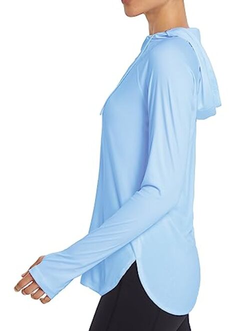 BALEAF Women's Sun Protection Hoodie Shirt UPF 50+ Long Sleeve UV SPF T-Shirts Rash Guard Hiking Running Quick Dry