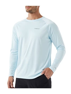 Urbest Men's Long Sleeve Shirts UPF 50+ SPF Sun Protection Shirts for Fishing Hiking Rash Guard Swim