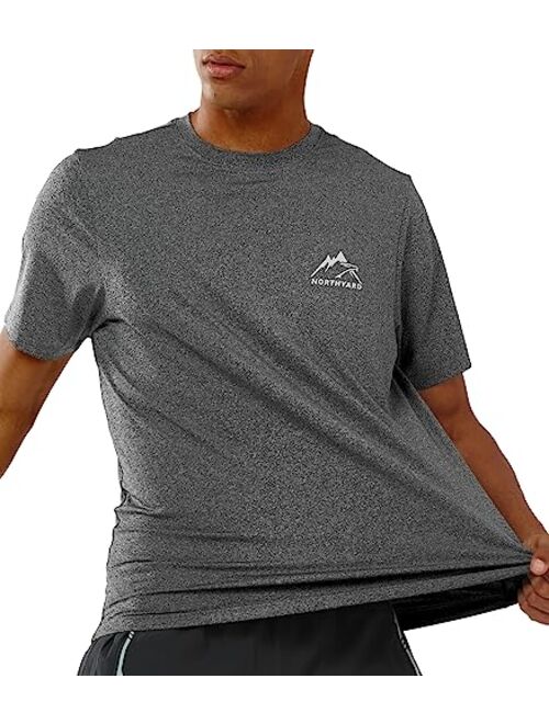 NORTHYARD Men's UPF 50+ UV Sun Protection Shirts SPF Quick Dry Short Sleeve T-Shirts for Hiking Fishing Swim Rash Guard