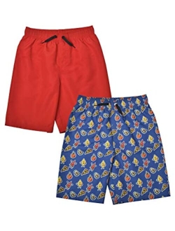 Jachs New York Jachs NY 2-Pack Quick Dry Beach Boys Swim Trunks Board Shorts