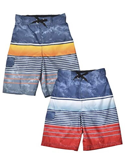 Jachs New York Jachs NY 2-Pack Quick Dry Beach Boys Swim Trunks Board Shorts