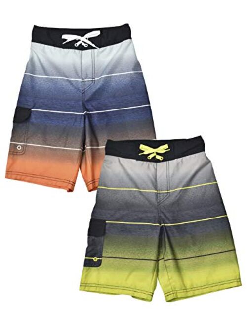 Jachs New York Jachs NY 2-Pack Quick Dry Beach Boys Swim Trunks Board Shorts