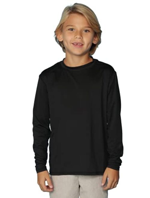 INGEAR Boys UPF50+ Long Sleeve UV Sun Protection Swim Shirt Quick Dry Outdoor Rash Guard for Boys