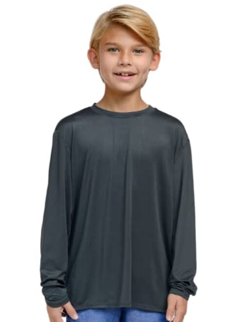 INGEAR Boys UPF50+ Long Sleeve UV Sun Protection Swim Shirt Quick Dry Outdoor Rash Guard for Boys