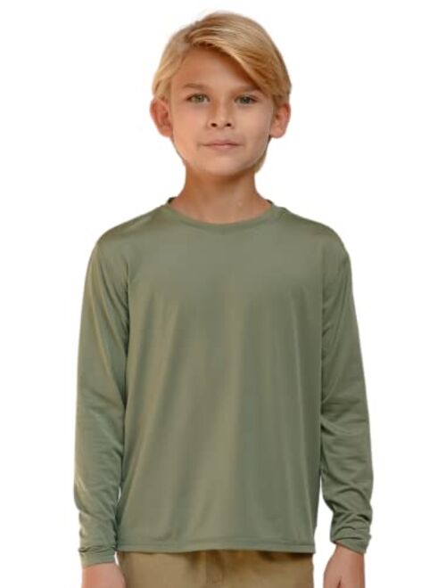 INGEAR Boys UPF50+ Long Sleeve UV Sun Protection Swim Shirt Quick Dry Outdoor Rash Guard for Boys