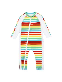 SwimZip UPF 50+ Boys Long Sleeve Sunsuit (Multiple Colors)