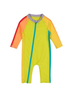 SwimZip UPF 50+ Boys Long Sleeve Sunsuit (Multiple Colors)