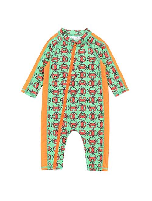 SwimZip UPF 50+ Boys Long Sleeve Sunsuit (Multiple Colors)