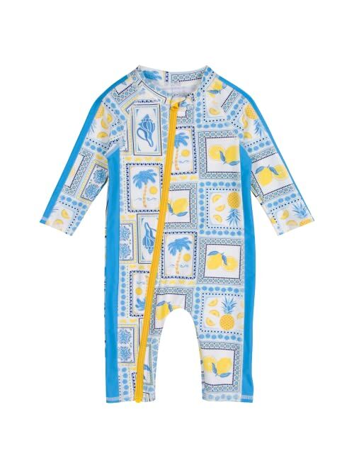 SwimZip UPF 50+ Boys Long Sleeve Sunsuit (Multiple Colors)