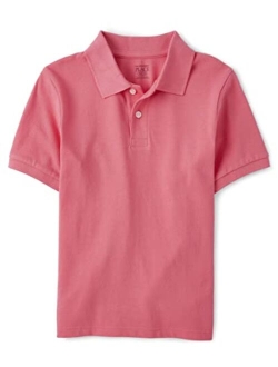 Boys' and Toddler Short Sleeve Pique Polo