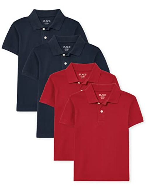 The Children's Place Boys' and Toddler Short Sleeve Pique Polo