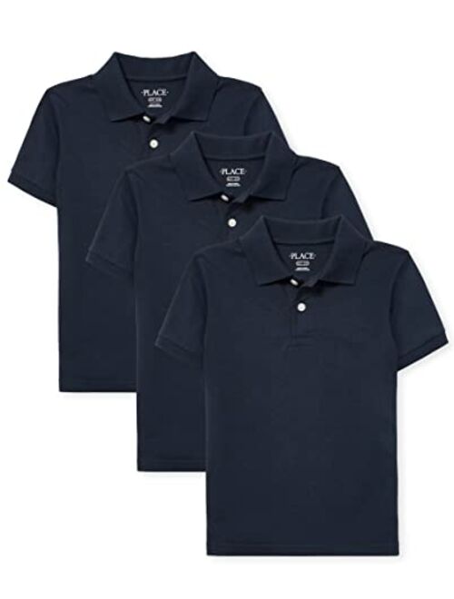 The Children's Place Boys' and Toddler Short Sleeve Pique Polo