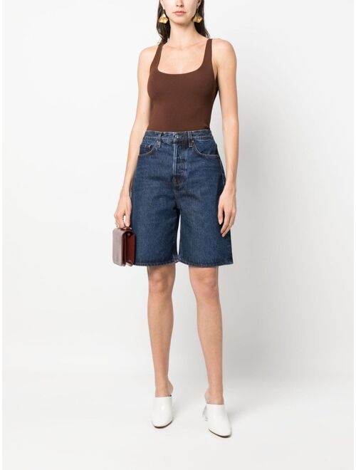 TOTEME denim bermuda shorts