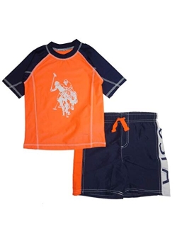 Boys' 2-Piece Swimsuit Trunk and Rashguard