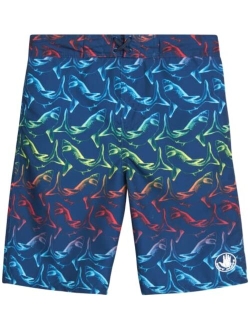 Boys' Swim Trunks - UPF 50  Quick-Dry Board Shorts Bathing Suit (Size: 8-18)