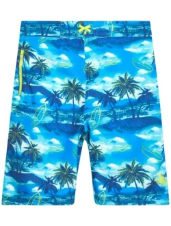 Boys' Swim Trunks - UPF 50  Quick-Dry Board Shorts Bathing Suit (Size: 8-18)