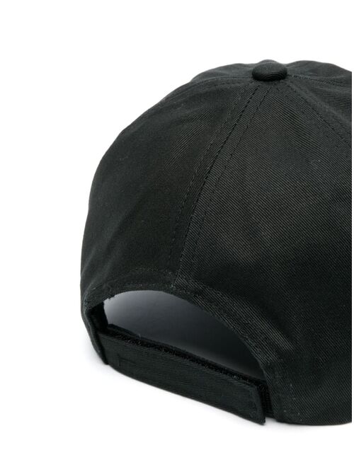 GANNI logo-embroidered cotton baseball cap