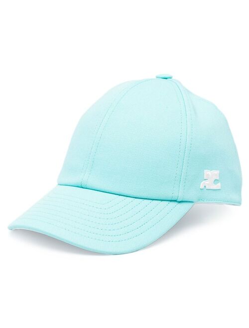 Courreges logo-patch baseball cap