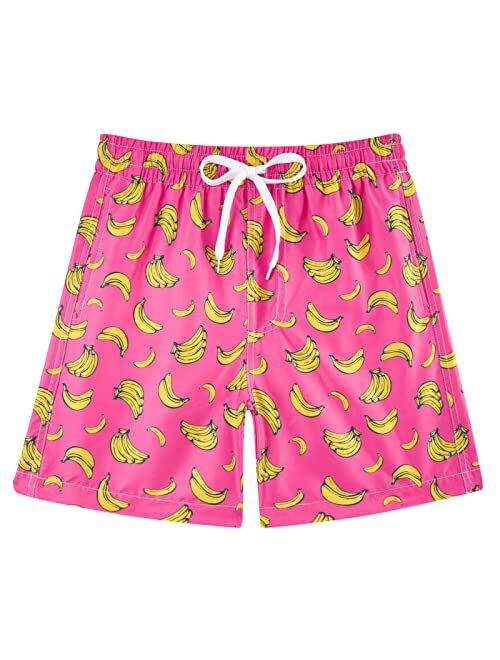 Cozople 7-16T Teen Boys Swim Trunks Quick Dry UPF 50+ Swimwear Bathing Suit for Big Boys Beach Swim Boards Shorts