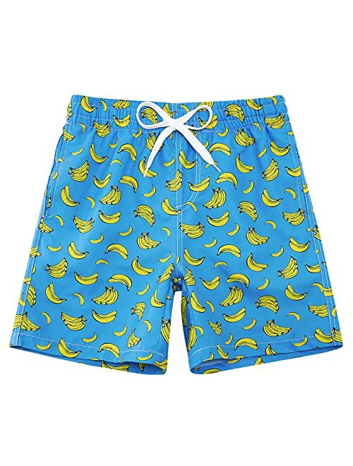 Cozople 7-16T Teen Boys Swim Trunks Quick Dry UPF 50+ Swimwear Bathing Suit for Big Boys Beach Swim Boards Shorts