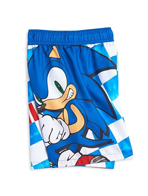 SEGA Sonic The Hedgehog Knuckles Tails Swim Trunks Bathing Suit Toddler to Big Kid