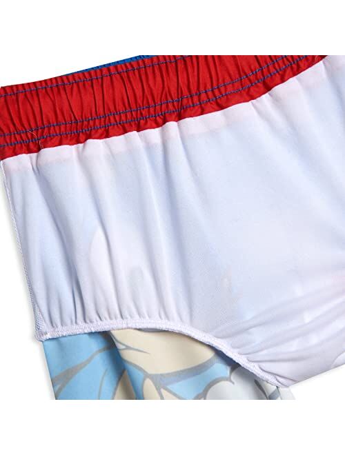 SEGA Sonic The Hedgehog Knuckles Tails Swim Trunks Bathing Suit Toddler to Big Kid