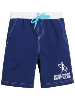 Boys' Swim Trunks - UPF 50  Boys' Bathing Suit - Quick Dry Board Shorts Swimsuit (Sizes: 4-18)