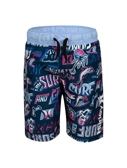 Boys' Printed Pull on Swim Trunks