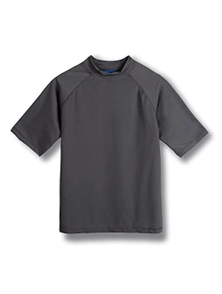 REMEETOU Boys Rashguard Quick Dry Short Sleeve UPF 50+ Sun Protective Swim Shirt