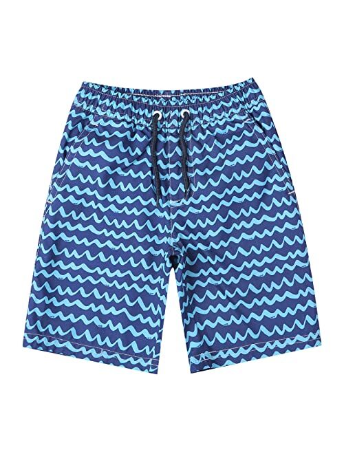 LIZENS Boys Swim Trunks UPF 50+ Quick Dry Beach Bathing Suit Toddler Swimsuit Swimwear