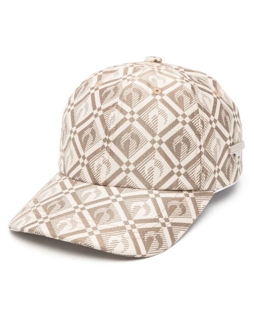 Marine Serre Moon Diamant jacquard logo cap