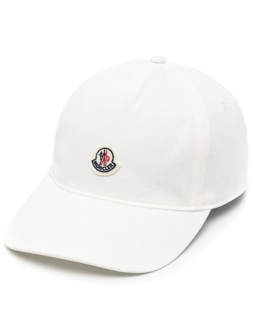 Moncler logo-patch cotton cap