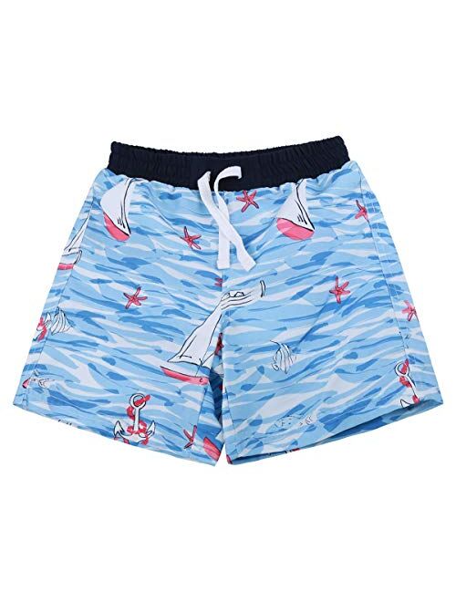 SOLOCOTE Boys Swim Trunks Beach Board Sorts Bathing Swimsuit UPF 50+ Quick Dry Kids Suit