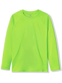 TSLA Kids Youth UPF 50+ Long Sleeve T-Shirt, Athletic Sports Dry Fit Sun Shirts, UV Sun Portection Fishing Shirts